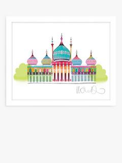John Lewis Ilona Drew 'Brighton Pavilion' Framed Print, 26 x 32cm, Multi