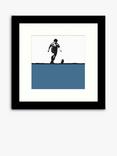 John Lewis Jacky Al-Samarraie Rugby Framed Print, 33.5 x 33.5cm, Blue/Multi