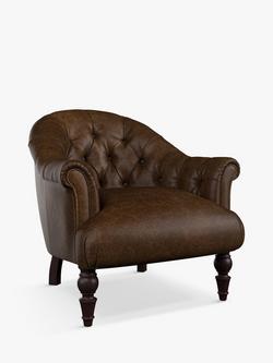 Tetrad Aughton Leather Armchair, Galveston Bark