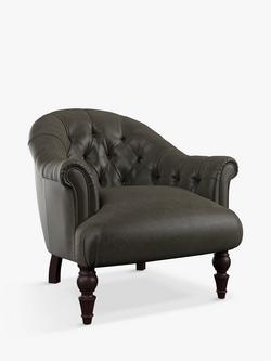 Tetrad Aughton Leather Armchair, Galveston Slate