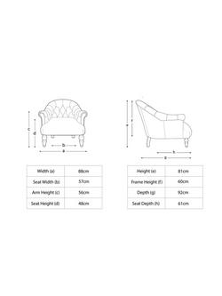 Tetrad Aughton Leather Armchair - view 2, Galveston Slate