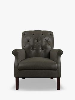 Tetrad Flynn II Leather Armchair, Galveston Slate