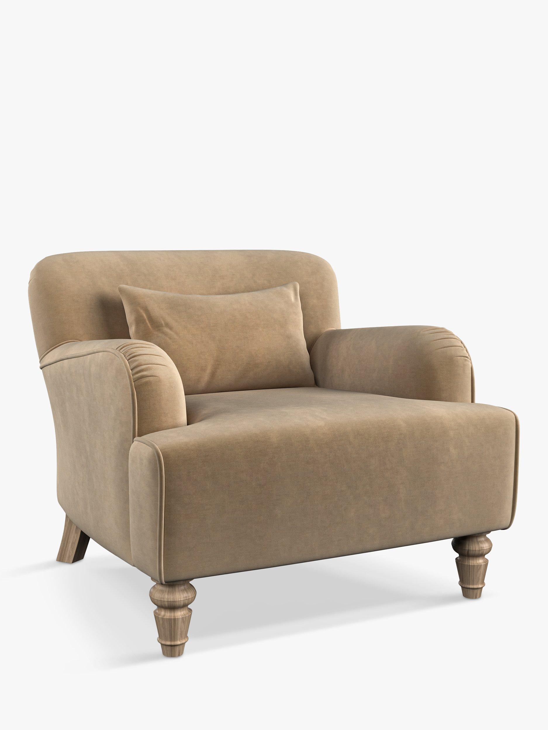 Lewis Range, Tetrad Cosy Club Lewis Armchair, Light Leg, Chenille Parchment