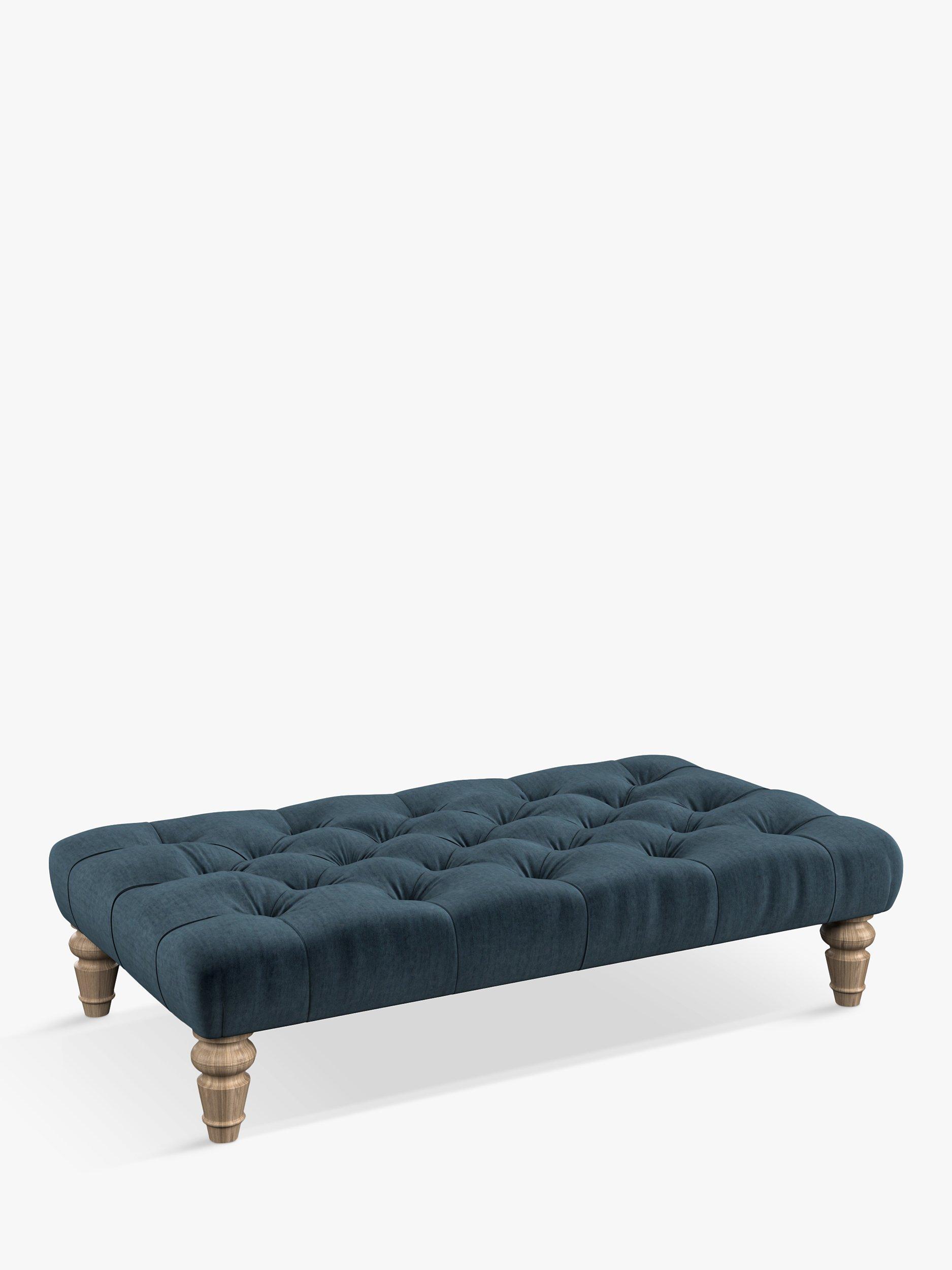 Lewis Range, Tetrad Lewis Cosy Club Large Buttoned Top Footstool, Odyssey Cadet