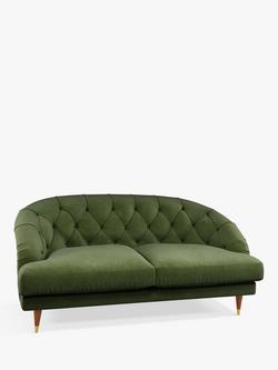 John Lewis + Swoon Radley Medium 2 Seater Sofa, Fern Green Velvet