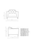 Swoon Mendel Armchair, Gold Leg, Wildwood Green Velvet