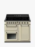 Smeg Victoria TR103I 100cm Electric Range Cooker with Induction Hob, Cream