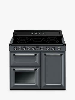 Smeg Victoria TR103I 100cm Electric Range Cooker with Induction Hob - view 2, Grey