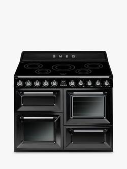Smeg Victoria TR4110I 110cm Electric Range Cooker with Induction Hob - view 2, Black
