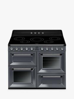 Smeg Victoria TR4110I 110cm Electric Range Cooker with Induction Hob - view 2, Grey