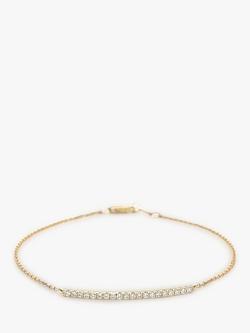 London Road 9ct Yellow Diamond Bar Portobello Bracelet, Yellow Gold