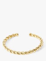 LARNAUTI Rope Cuff Bangle, Gold