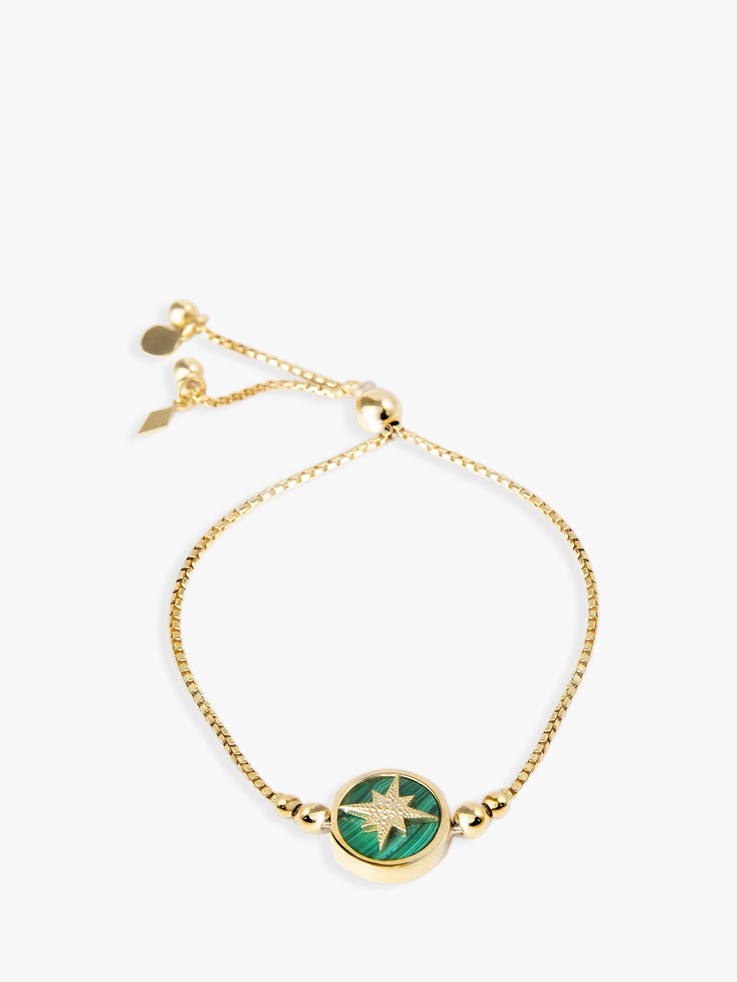 Product image 1 of 4, which shows LARNAUTI North Star Friendship Bracelet, Gold