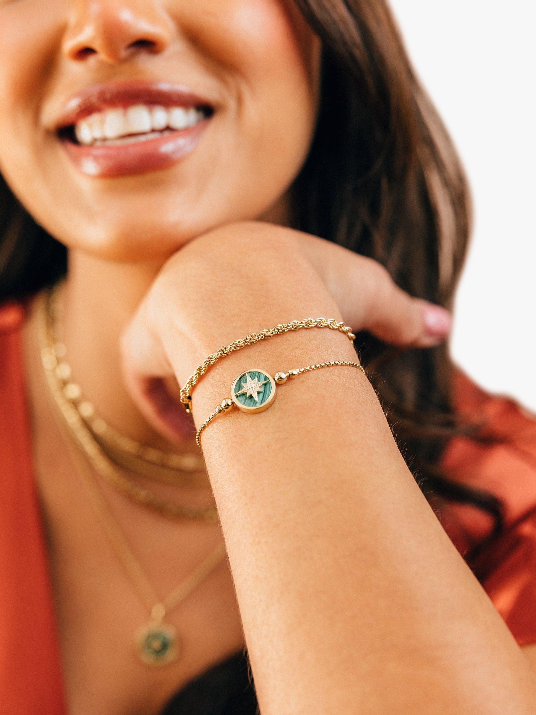 Product image 2 of 4, which shows LARNAUTI North Star Friendship Bracelet, Gold