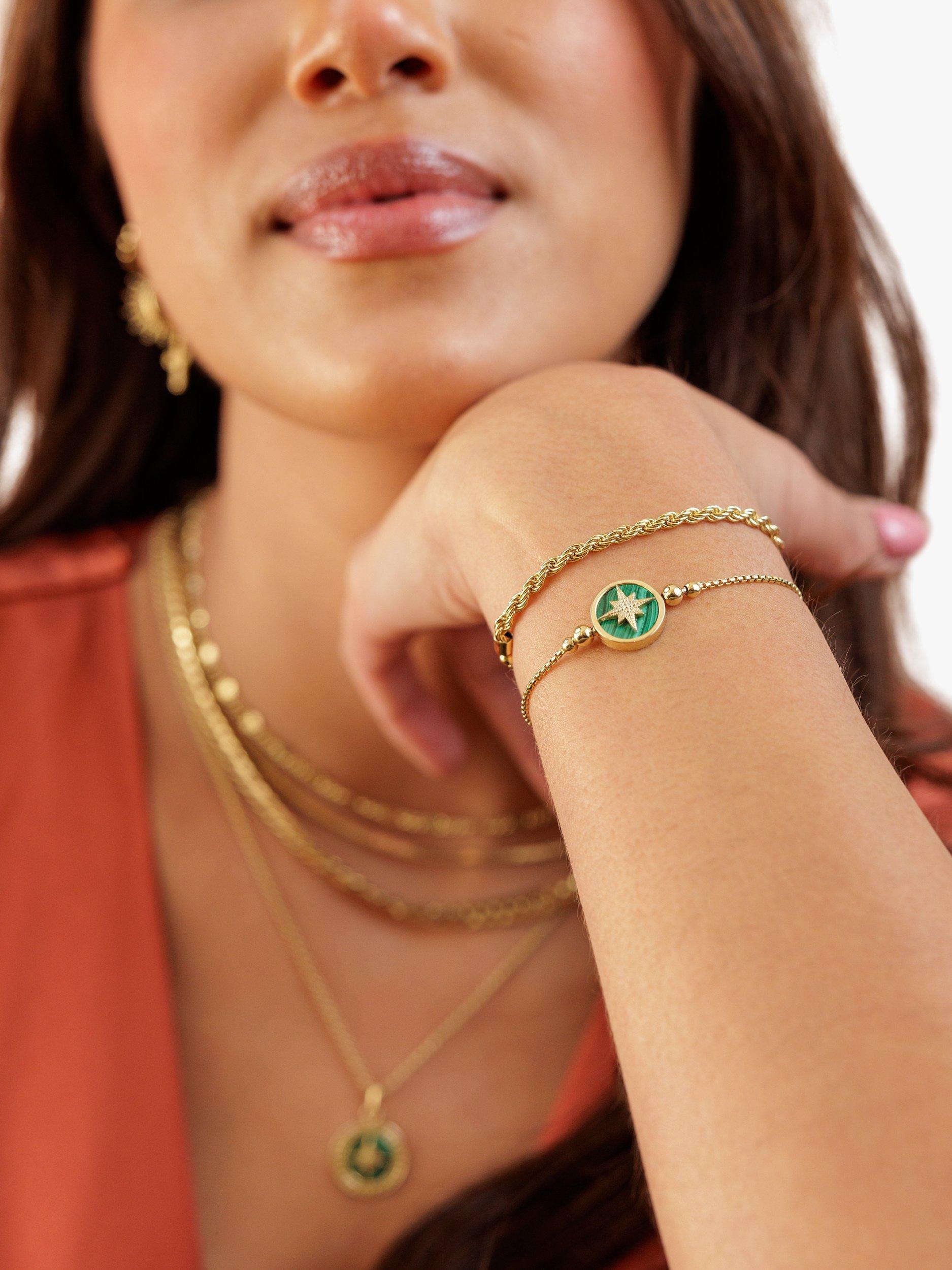 Product image 3 of 4, which shows LARNAUTI North Star Friendship Bracelet, Gold