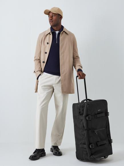 John Lewis Dakar Duffle 67cm 2-Wheel Medium Suitcase - view 2, Black
