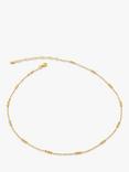 Monica Vinader Triple Beaded Choker Necklace, Gold