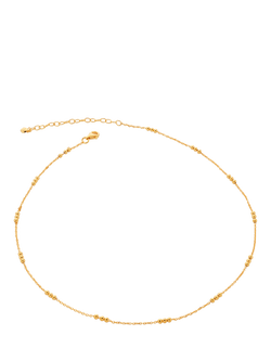 Monica Vinader Triple Beaded Choker Necklace, Gold, Gold