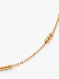 Monica Vinader Triple Beaded Choker Necklace, Gold