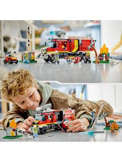 LEGO City Fire Command Unit Set with Fire Engine Toy 60374 - view 2, 