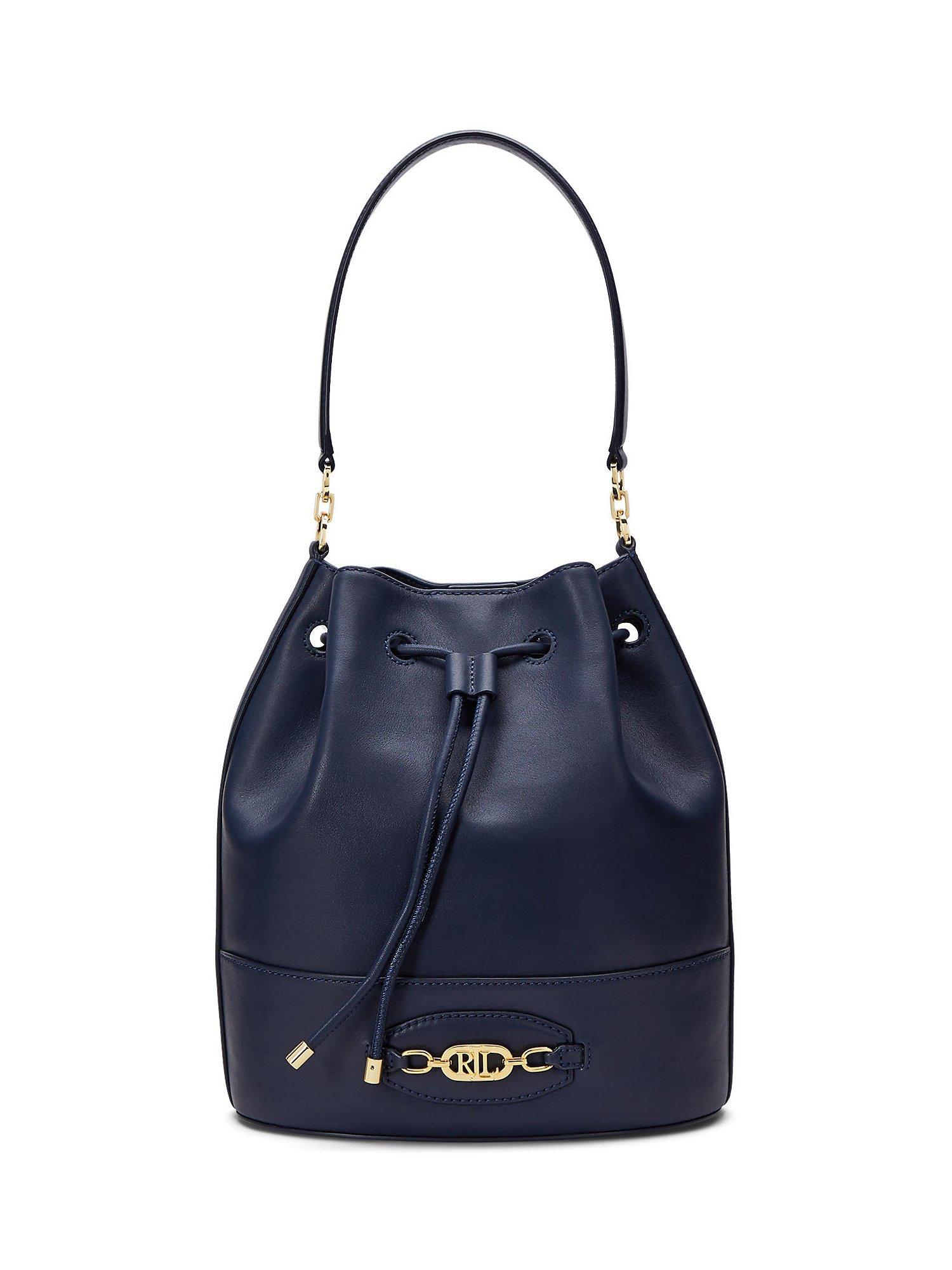 Lauren Ralph Lauren Andie 25 Large Leather Bucket Bag