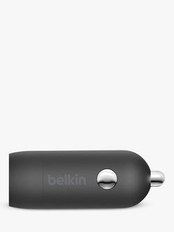 Belkin 20W USB-C PD Car Charger, Black - view 2, Black