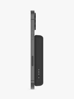 Belkin 5K Magnetic Wireless Portable Power Bank with Stand for iPhone 12, 13, 14 & 15, Black - view 2, Black