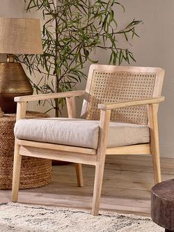 Nkuku Atri Occasional Armchair, Natural, Natural