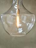 Nkuku Agataria Glass Large Pendant Light, Clear