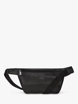 Longchamp Le Foulonné Leather Belt Bag - view 2, Black