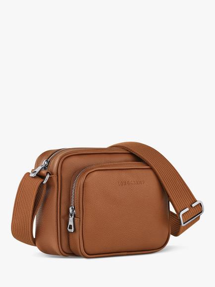 Longchamp Le Foulonné Leather Camera Bag - view 2, Caramel