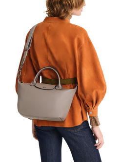 Longchamp Le Pliage Xtra Small Leather Top Handle Bag - view 2, Turtledove