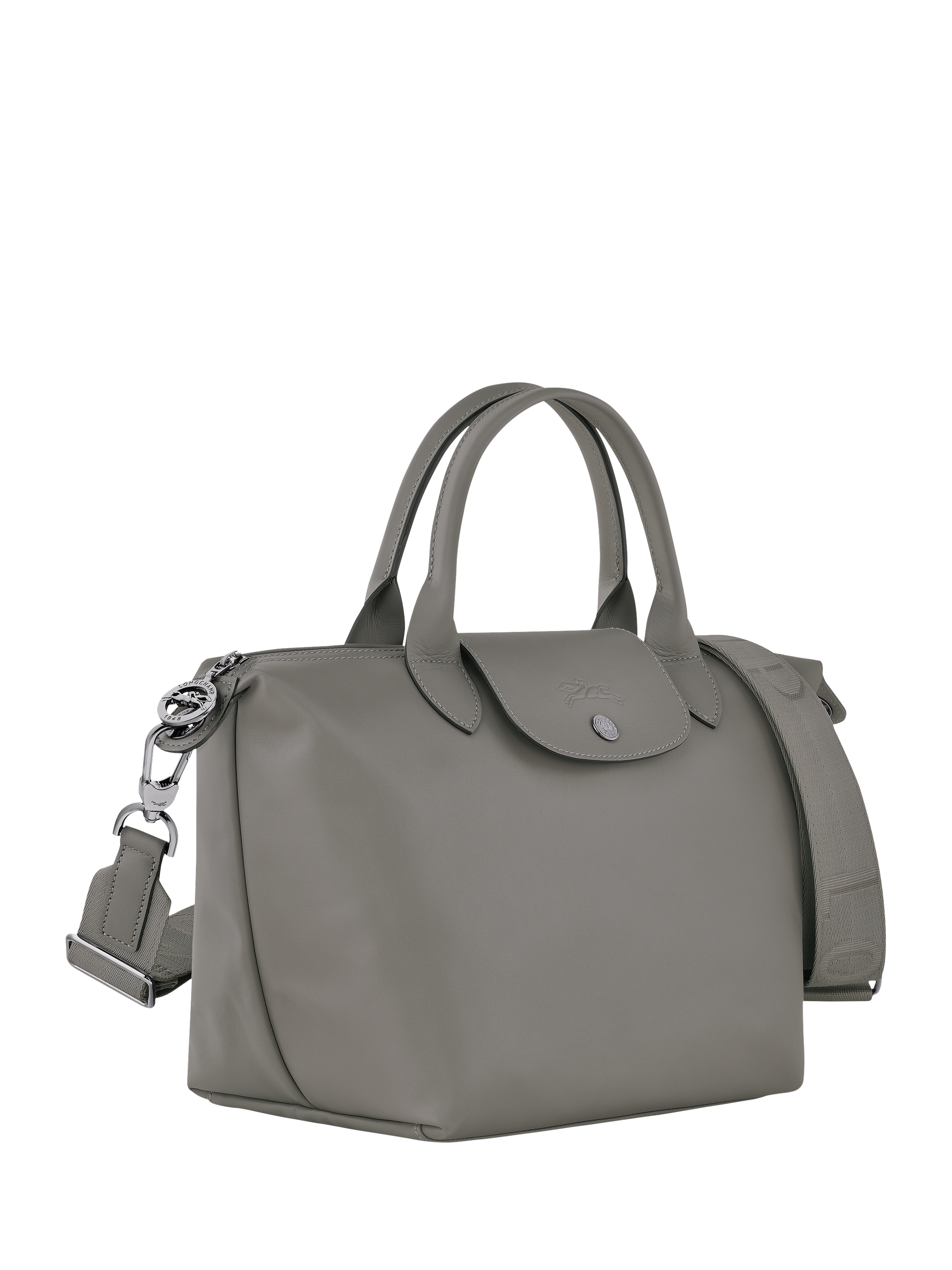 Product image 3 of 6, which shows Longchamp Le Pliage Xtra Small Leather Top Handle Bag, Turtledove
