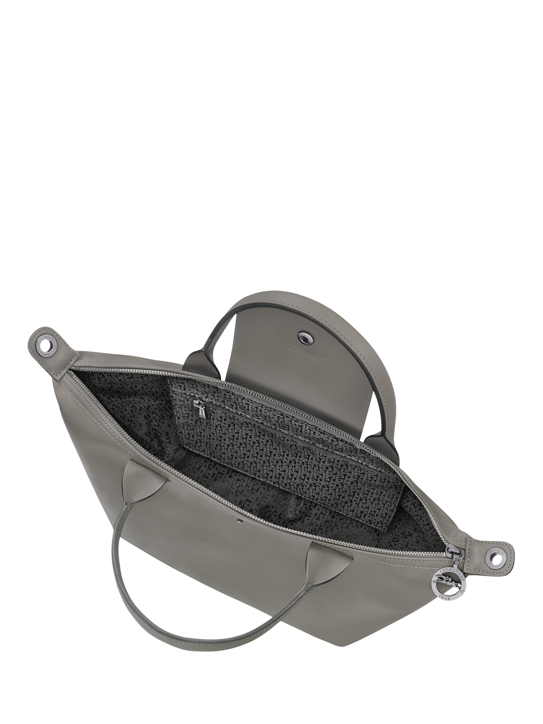 Product image 5 of 6, which shows Longchamp Le Pliage Xtra Small Leather Top Handle Bag, Turtledove