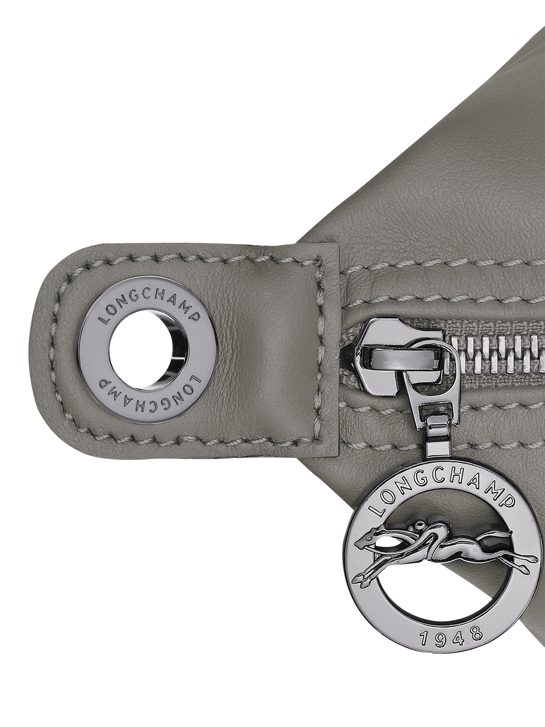 Product image 6 of 6, which shows Longchamp Le Pliage Xtra Small Leather Top Handle Bag, Turtledove