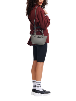 Longchamp Le Pliage Xtra XS Leather Crossbody Bag - view 2, Turtledove