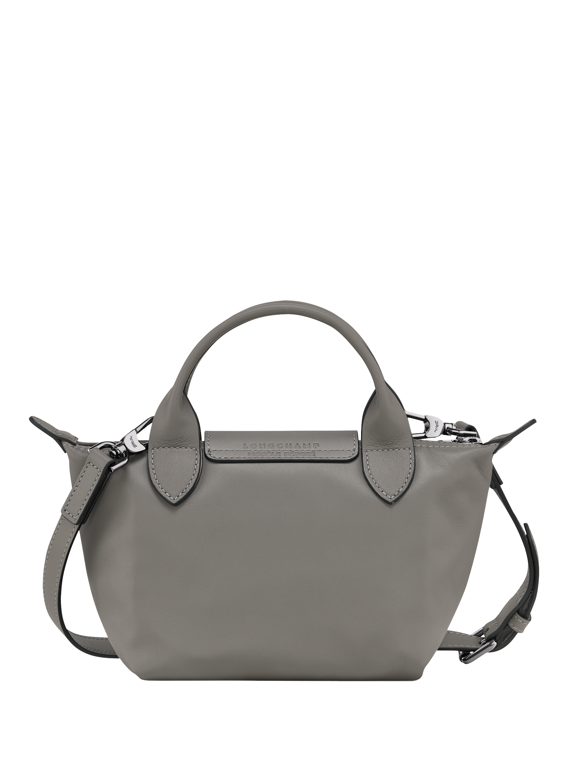 Product image 4 of 6, which shows Longchamp Le Pliage Xtra XS Leather Crossbody Bag, Orange