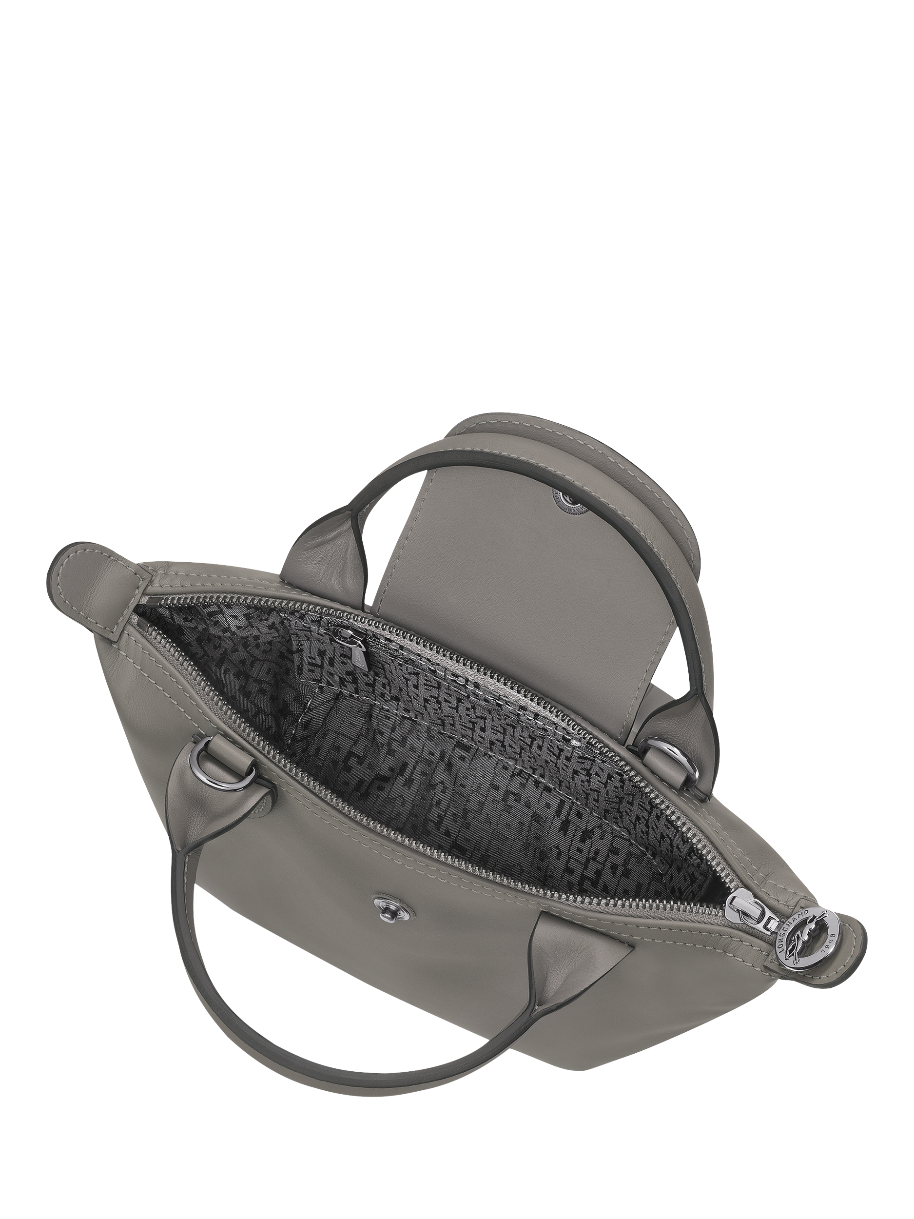 Product image 5 of 6, which shows Longchamp Le Pliage Xtra XS Leather Crossbody Bag, Orange