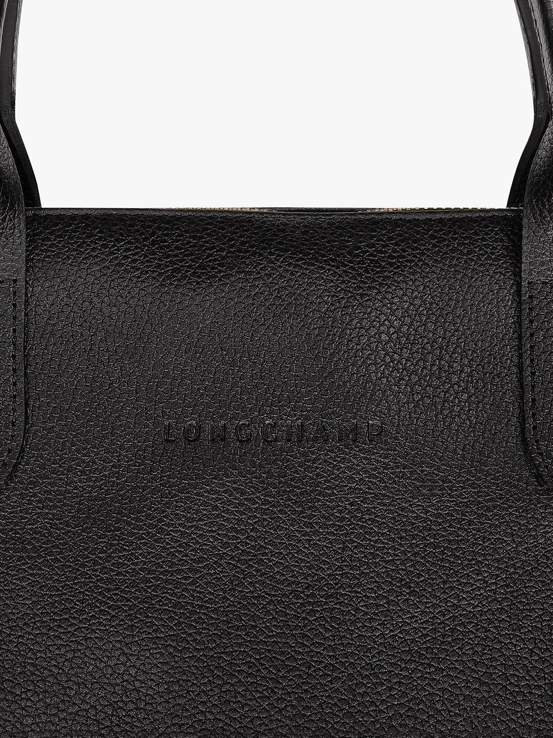 Product image 4 of 4, which shows Longchamp Le Foulonné Small Briefcase, Black