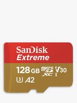 SanDisk Extreme UHS-1, Class 10, microSD Card, up to 190MB/s Read Speed, 128GB