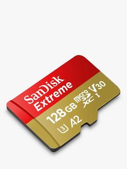 SanDisk Extreme UHS-1, Class 10, microSD Card, up to 190MB/s Read Speed, 128GB - view 2, Black