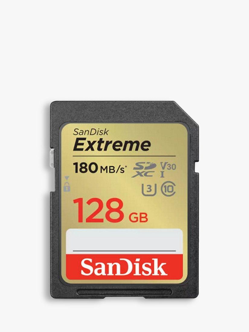 SanDisk Extreme UHS-1, Class 10, SDXC Card, up to 180MB/s Read Speed, 128GB
