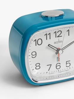 Acctim Camille Analogue Alarm Clock - view 2, Kale