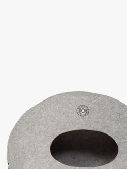 Danish Design Felt Pebble Cat Bed, Grey - view 2, Grey