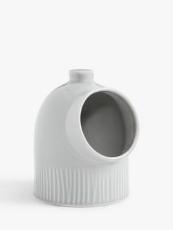 John Lewis Leckford Fine China Salt Pig, Grey, Grey