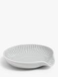 John Lewis Leckford Fine China Spoon Rest, Grey