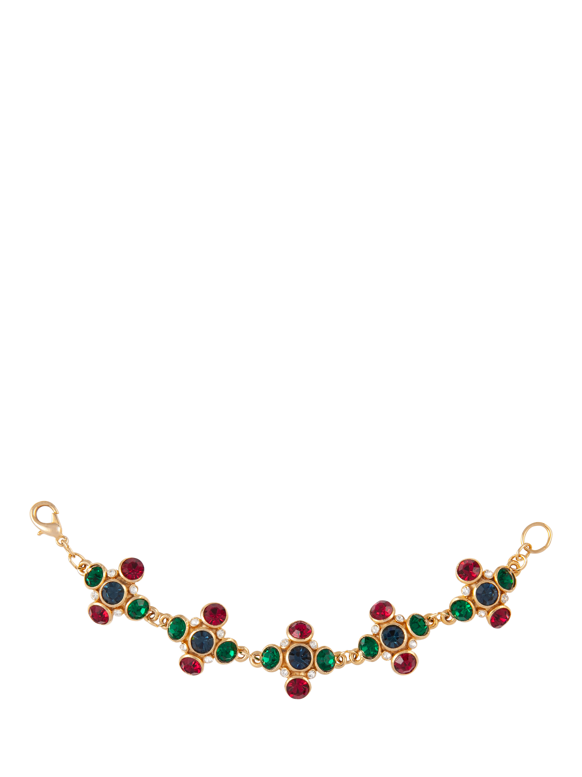 Product image 1 of 3, which shows Susan Caplan Pre-Loved Rediscovered Renaissance Revival Swarovski Crystal Bracelet, Dated Circa 1980s