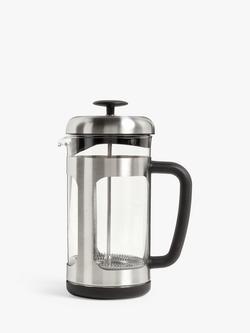 John Lewis Stainless Steel Cafetiere, Silver