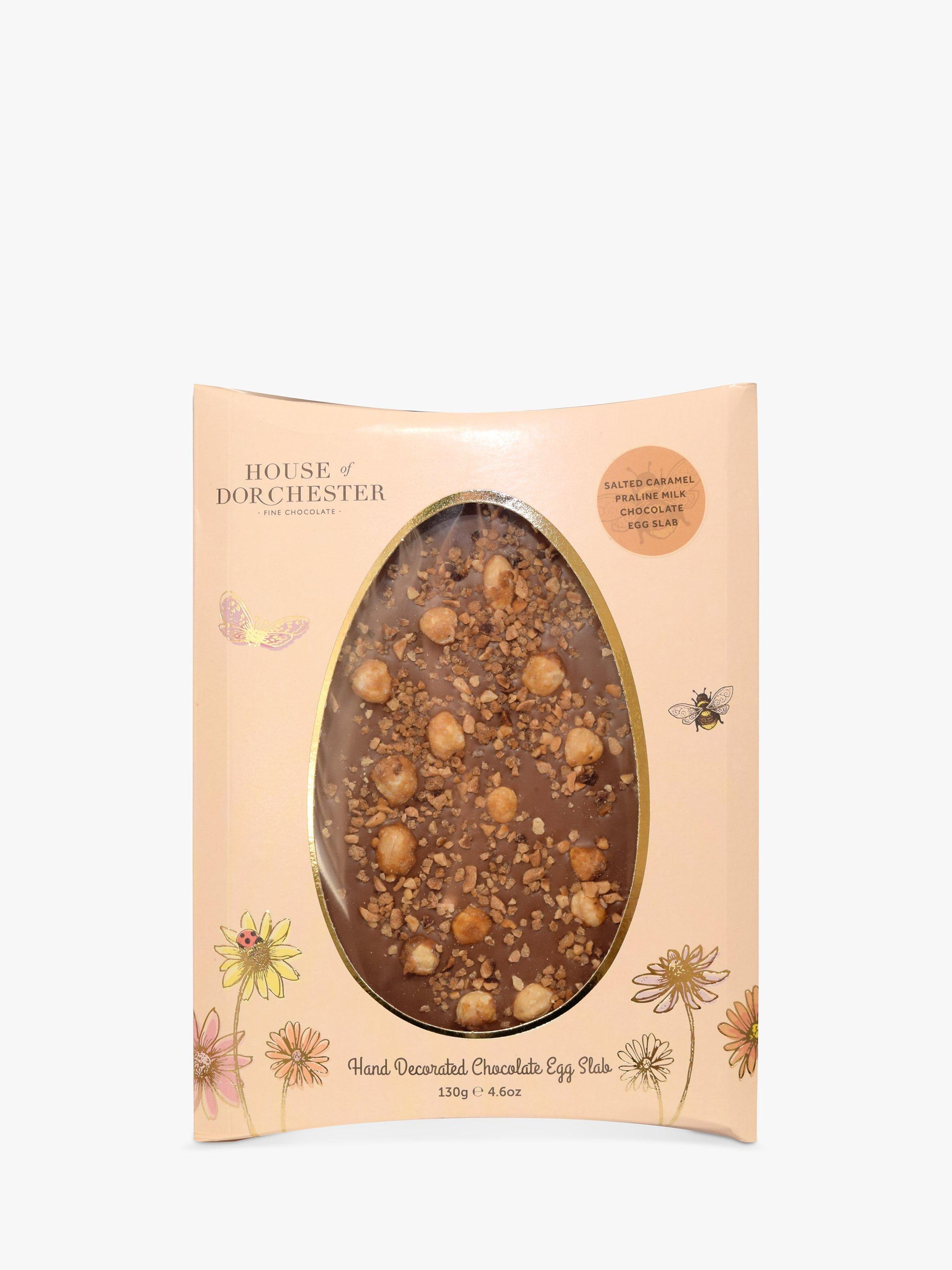 House of Dorchester Salted Caramel Praline Egg Slab, 130g