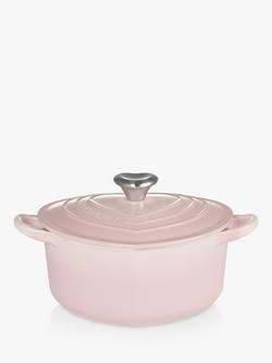 Le Creuset Cast Iron Heart Casserole - view 2, Shell Pink
